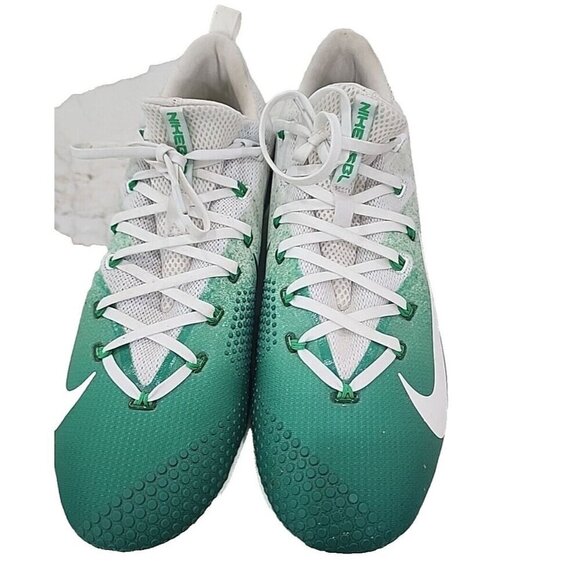 Nike Lunar Vapor Ultrafly Elite Baseball Cleats Green White 852686-303 Men's 13 - Picture 1 of 9